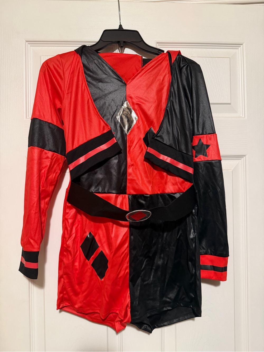 Kids Red and Black Harlequin Costume - Brand: